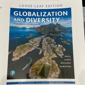 Geography textbook (loose leaf, comes in binder)